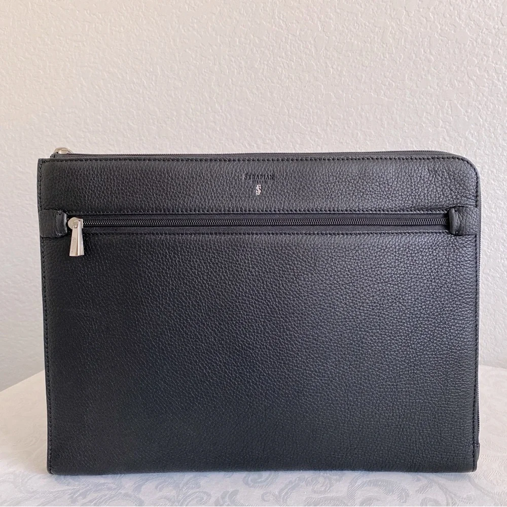 Serapian Leather Document laptop Case